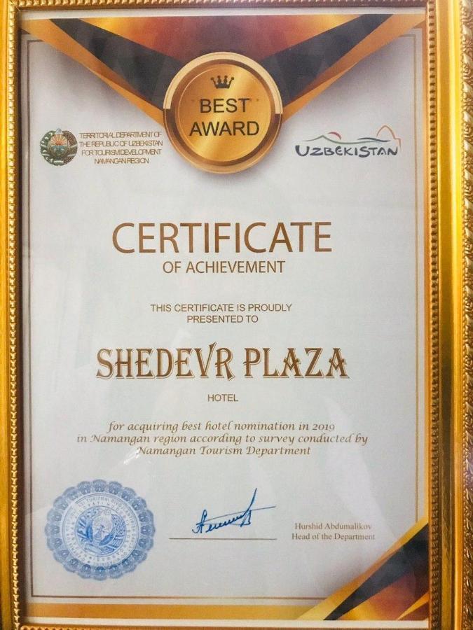 Shedevr Plaza Hotell Namangan Eksteriør bilde